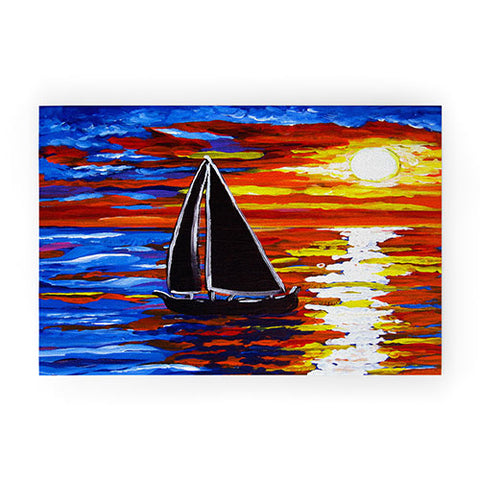 Renie Britenbucher Sunset Sail Welcome Mat