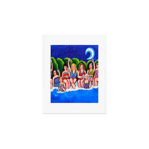 Renie Britenbucher Swimming Pool Divas Happy Hour Art Print