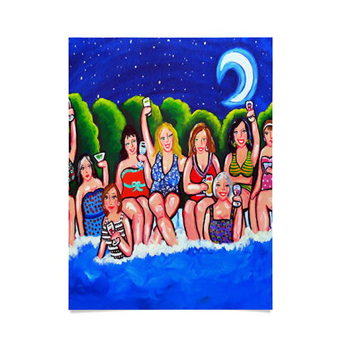 Renie Britenbucher Swimming Pool Divas Happy Hour Poster