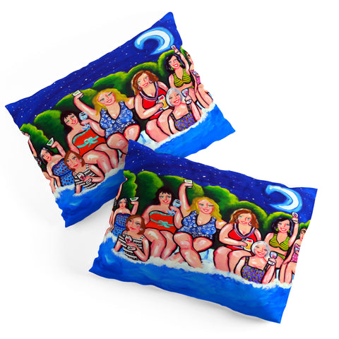 Renie Britenbucher Swimming Pool Divas Happy Hour Pillow Shams
