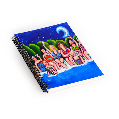 Renie Britenbucher Swimming Pool Divas Happy Hour Spiral Notebook
