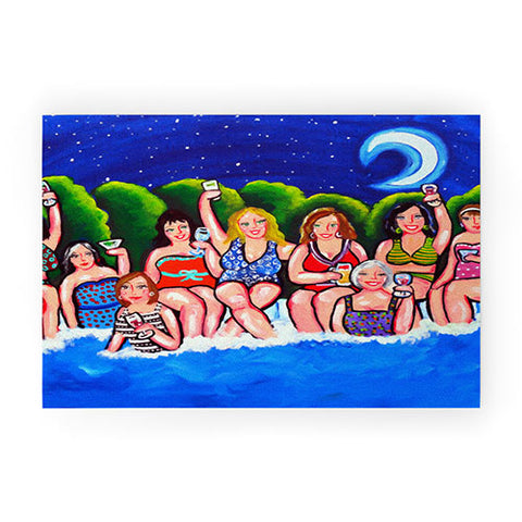 Renie Britenbucher Swimming Pool Divas Happy Hour Welcome Mat