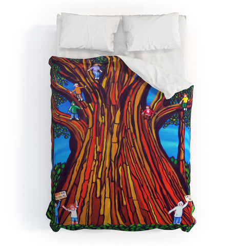 Renie Britenbucher The Tree Sitters Duvet Cover