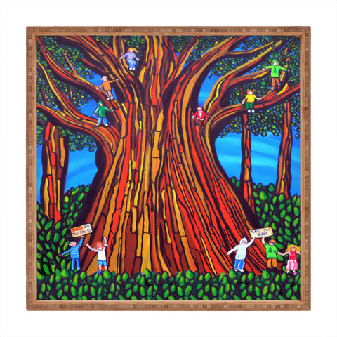 Renie Britenbucher The Tree Sitters Square Tray