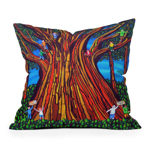 Renie Britenbucher The Tree Sitters Throw Pillow