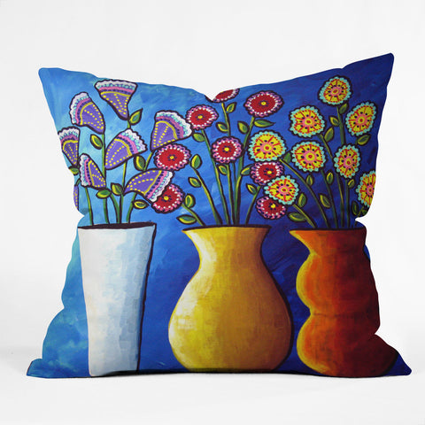 Renie Britenbucher Three Amigos Outdoor Throw Pillow