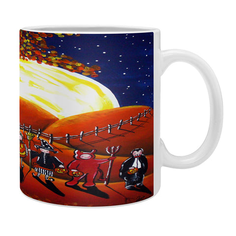 Renie Britenbucher Trick Or Treaters Under A Full Moon Coffee Mug