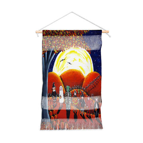 Renie Britenbucher Trick Or Treaters Under A Full Moon Wall Hanging Portrait