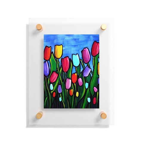 Renie Britenbucher Tulips Floating Acrylic Print