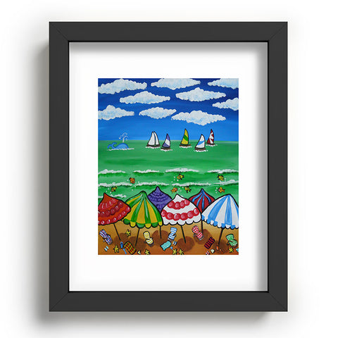 Renie Britenbucher Whimsical Beach 1 Recessed Framing Rectangle