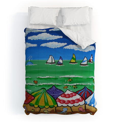 Renie Britenbucher Whimsical Beach 1 Comforter