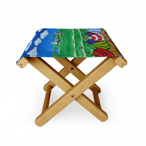 Renie Britenbucher Whimsical Beach 1 Folding Stool