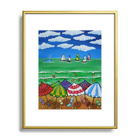 Renie Britenbucher Whimsical Beach 1 Metal Framed Art Print