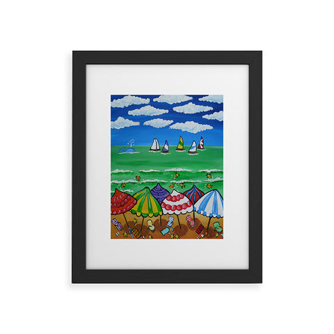 Renie Britenbucher Whimsical Beach 1 Framed Art Print