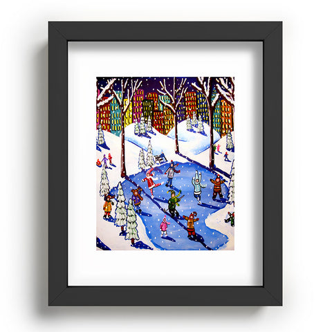 Renie Britenbucher Winter Fun In The City Recessed Framing Rectangle