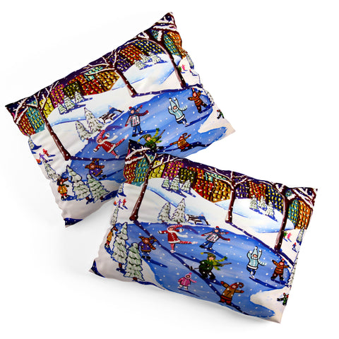 Renie Britenbucher Winter Fun In The City Pillow Shams
