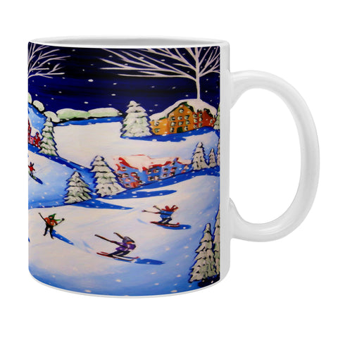 Renie Britenbucher Winter Skiing Fun Coffee Mug