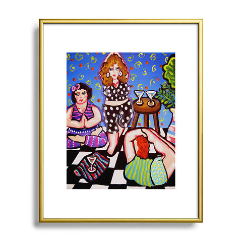 Renie Britenbucher Yoga Divas Metal Framed Art Print