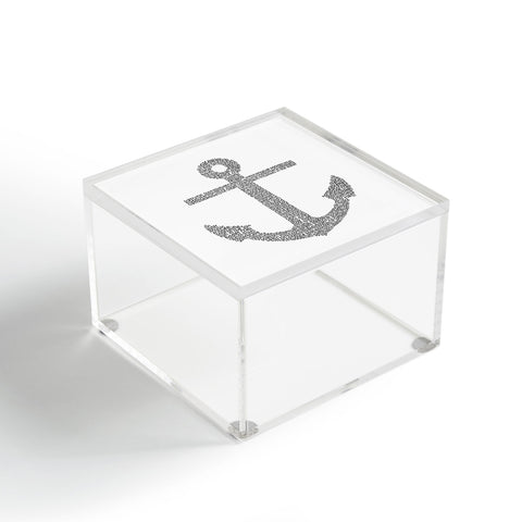 Restudio Designs Anchor Word Print Acrylic Box