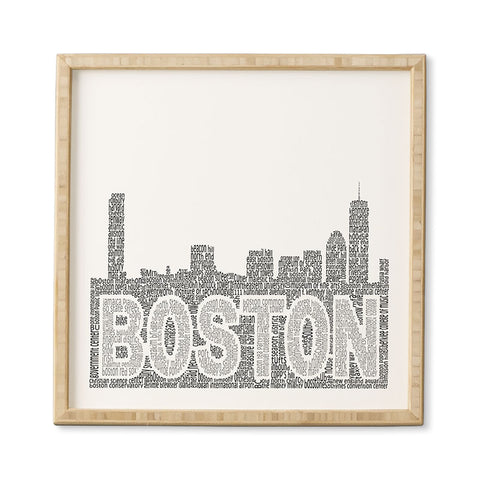 Restudio Designs Boston Skyline 1 Framed Wall Art