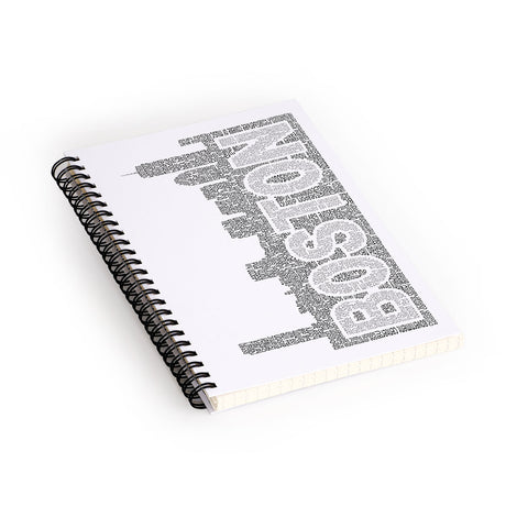 Restudio Designs Boston Skyline 1 Spiral Notebook