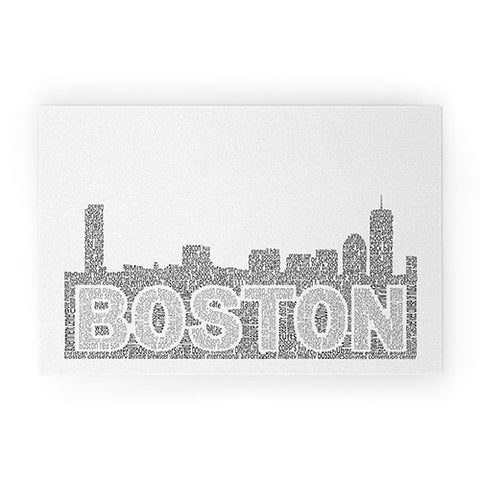 Restudio Designs Boston Skyline 1 Welcome Mat