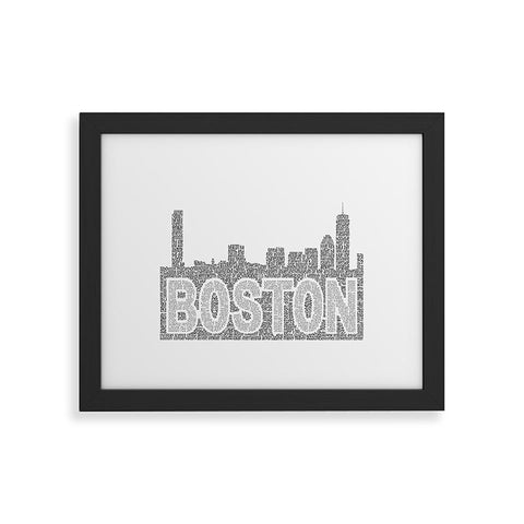 Restudio Designs Boston Skyline 1 Framed Art Print