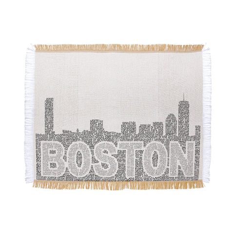 Restudio Designs Boston Skyline 1 Throw Blanket