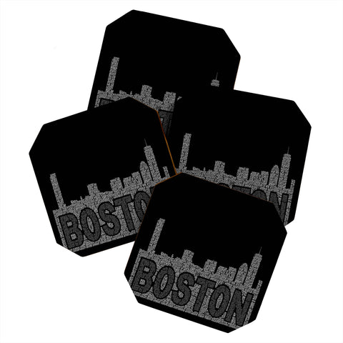 Restudio Designs Boston Skyline 2 Coaster Set