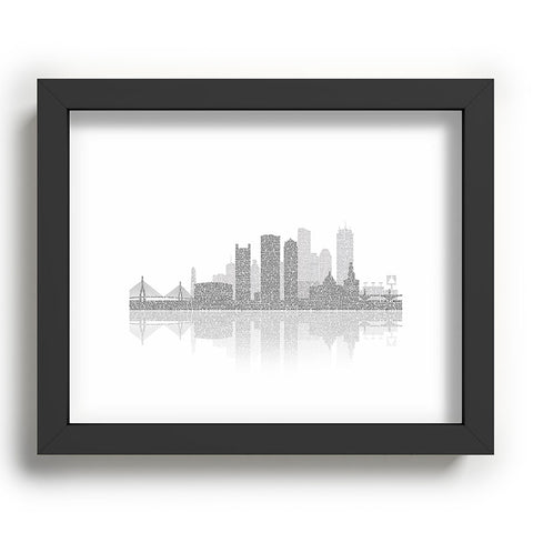 Restudio Designs Boston Skyline Reflection Recessed Framing Rectangle