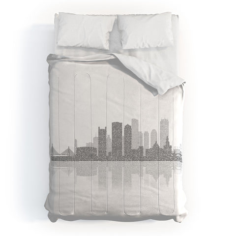 Restudio Designs Boston Skyline Reflection Comforter