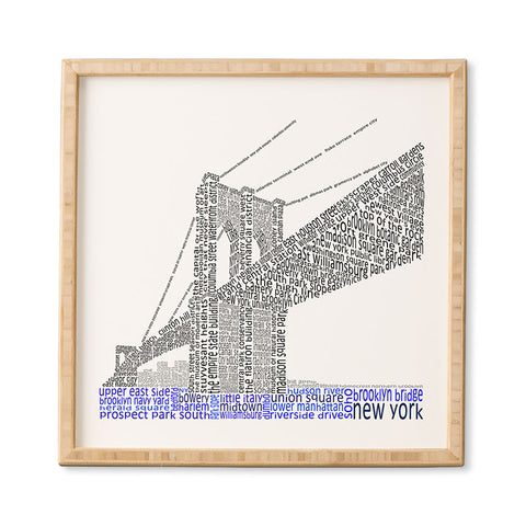 Restudio Designs Brooklyn Bridge Framed Wall Art