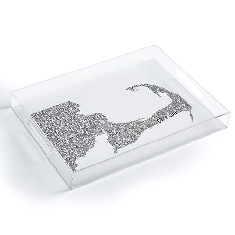 Restudio Designs Cape Cod Map Acrylic Tray