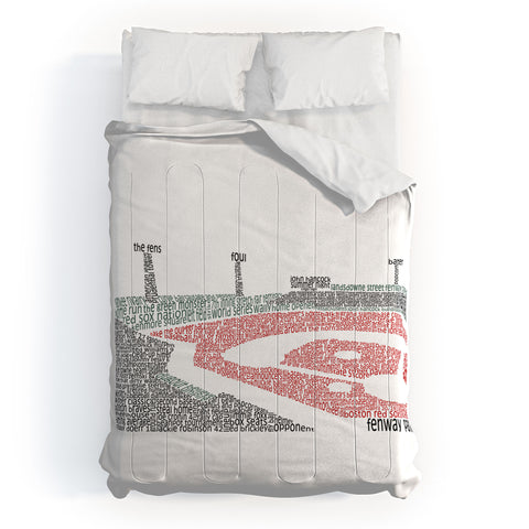 Restudio Designs Fenway Red Field Comforter