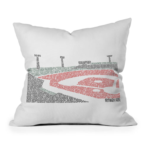 Restudio Designs Fenway Red Field Throw Pillow