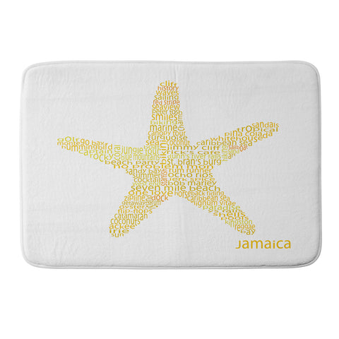 Restudio Designs Jamaica Starfish Memory Foam Bath Mat