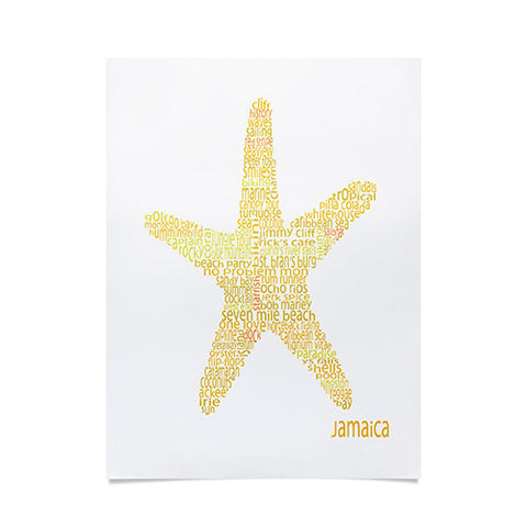 Restudio Designs Jamaica Starfish Poster