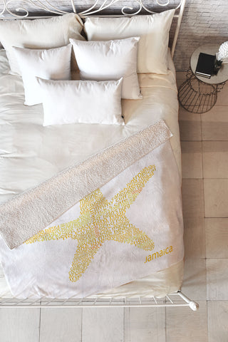 Restudio Designs Jamaica Starfish Fleece Throw Blanket