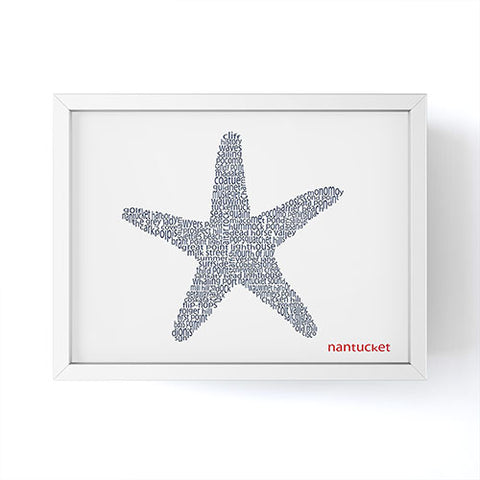 Restudio Designs Nantucket Starfish Framed Mini Art Print