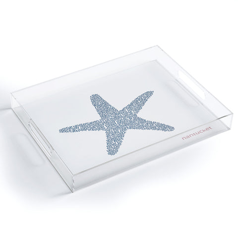 Restudio Designs Nantucket Starfish Acrylic Tray