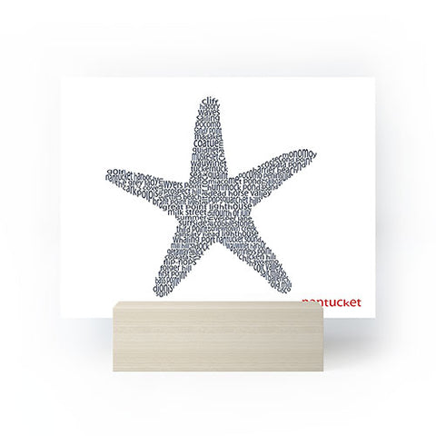 Restudio Designs Nantucket Starfish Mini Art Print