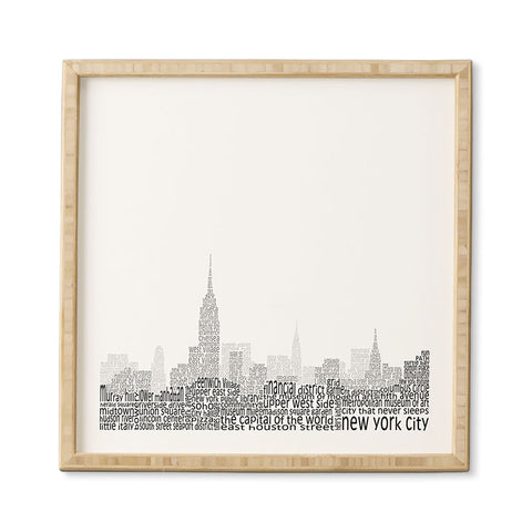 Restudio Designs New York Skyline 1 Framed Wall Art