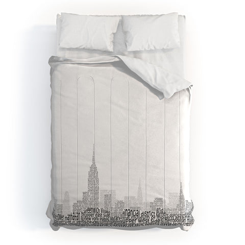 Restudio Designs New York Skyline 1 Comforter