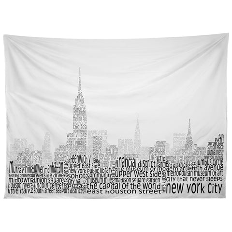 Restudio Designs New York Skyline 1 Tapestry