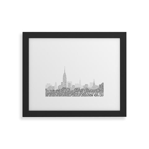 Restudio Designs New York Skyline 1 Framed Art Print