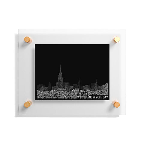 Restudio Designs New York Skyline 2 Floating Acrylic Print