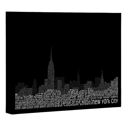 Restudio Designs New York Skyline 2 Art Canvas