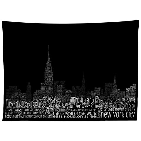 Restudio Designs New York Skyline 2 Tapestry