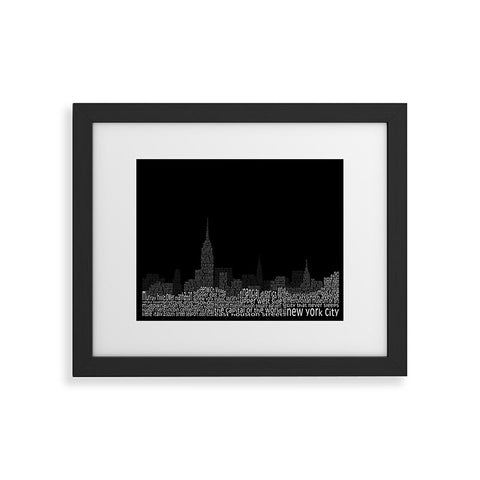 Restudio Designs New York Skyline 2 Framed Art Print