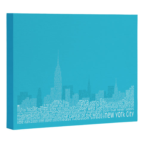 Restudio Designs New York Skyline 3 Art Canvas